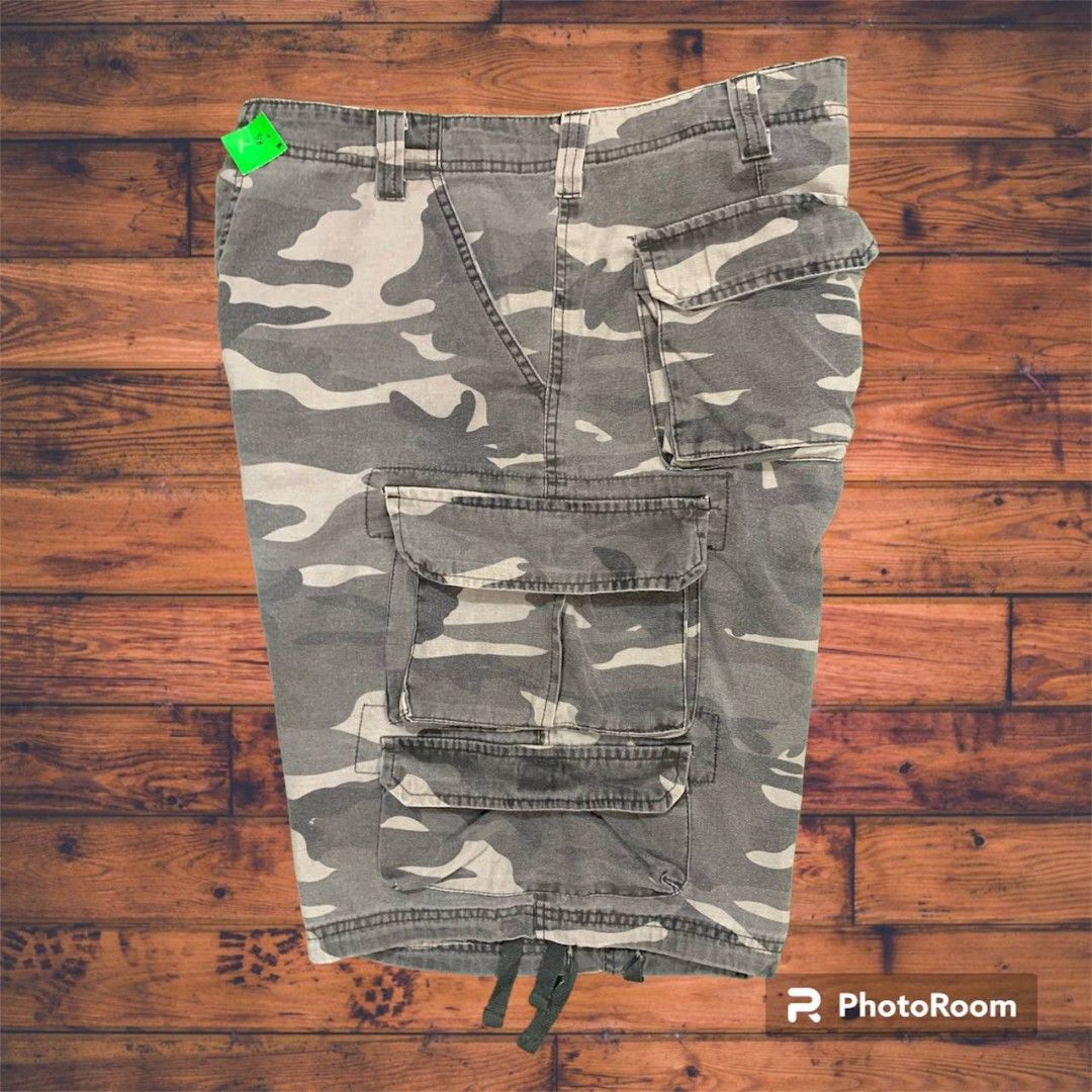 Sz 38 Lee Dungarees Camo Cargo Short Pants Men s Fashion