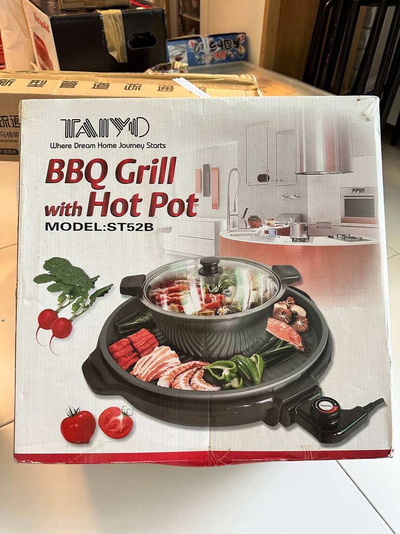 Taiyo BBQ Grill with Hotpot, TV & Home Appliances, Kitchen Appliances
