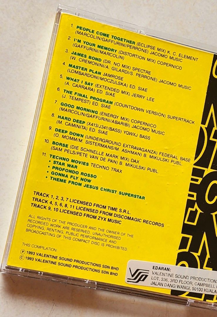 Techno Rave 2 ( VSP MALAYSIA ) CD, Hobbies & Toys, Music & Media, CDs ...