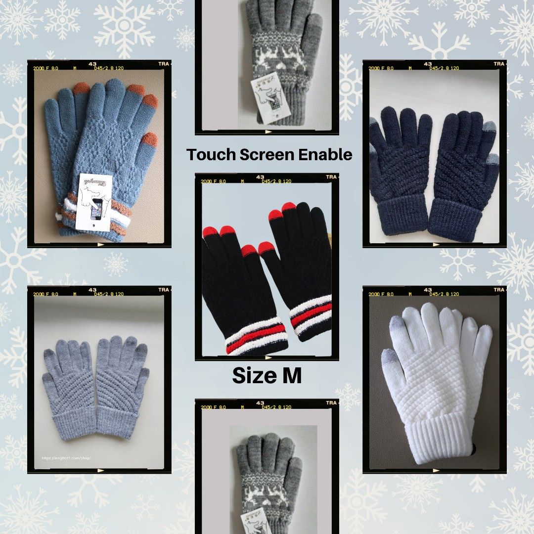 Touchscreen Winter Gloves Size M or L, Hobbies & Toys, Travel, Travel