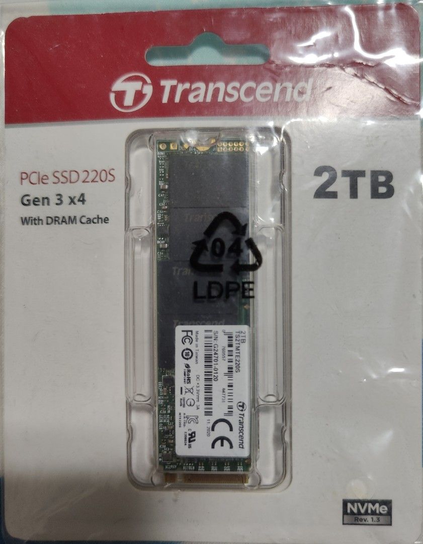 Transcend 2TB NVMe Gen 3 SSD Computers Tech Parts