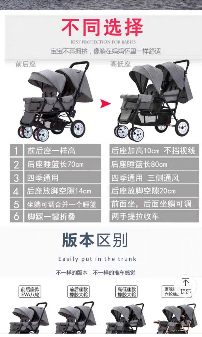 Danny sport store twin pram