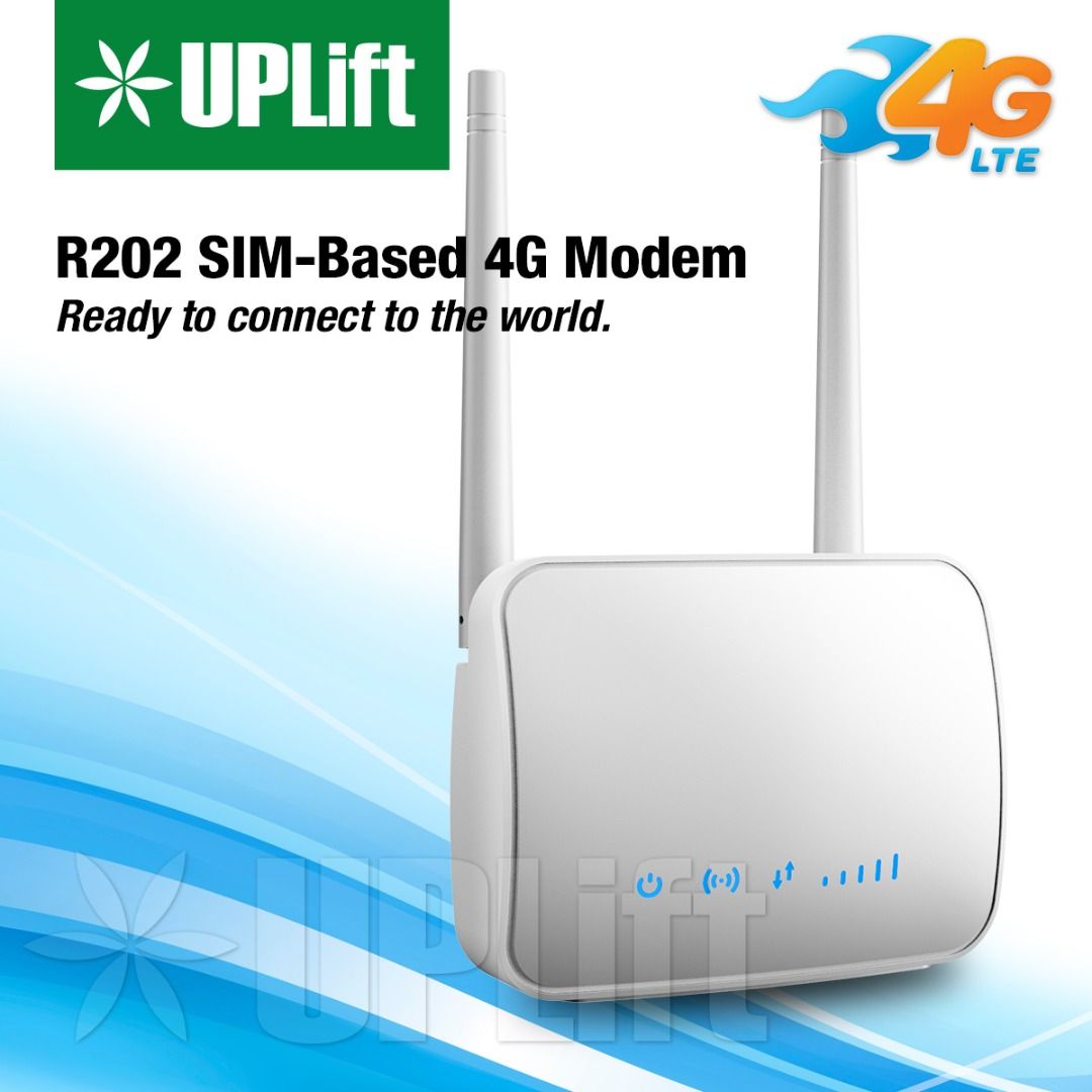 UPLift R202 4G CPE Wifi Modem Full Admin SIM-Based for All Networks ...