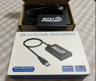 USB 3.0 to Dual HDMI Adapter