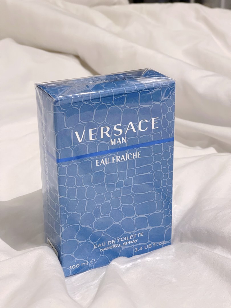 Versace Man Eau Fraiche Eau De Toilette Fragrance Natural Spray 100ml, Beauty & Personal Care