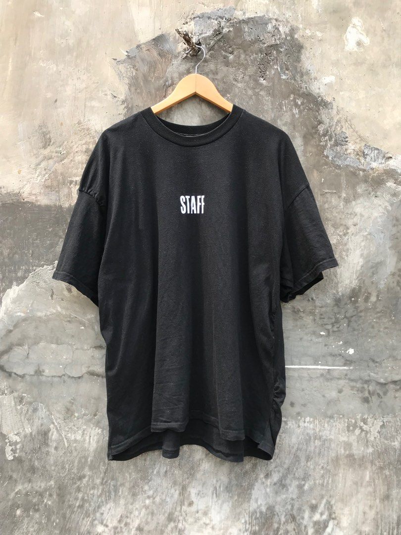 VETEMENTS X HANES SS 2017 STAFF T SHIRT NOT KAOS BAND JUSTIN