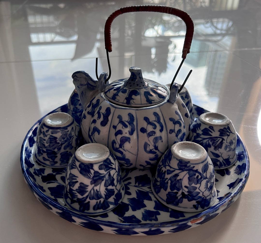 Vintage Chinese Decorative Tea Set, Furniture & Home Living, Home Decor