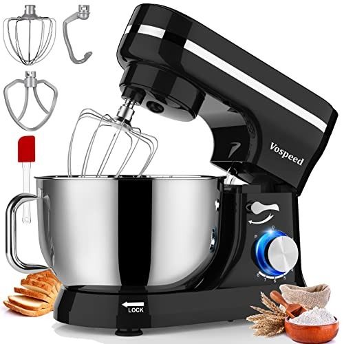 Vospeed Stand Mixer 5 Quarts 8 Speed 1000W Tilt Head Food Mixer