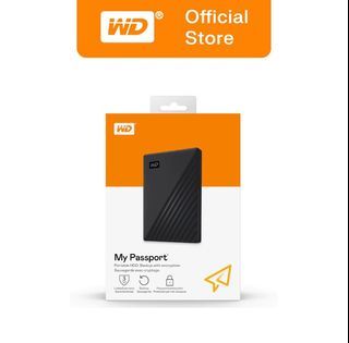 WD My Passport Portable External HDD Storage (1TB)