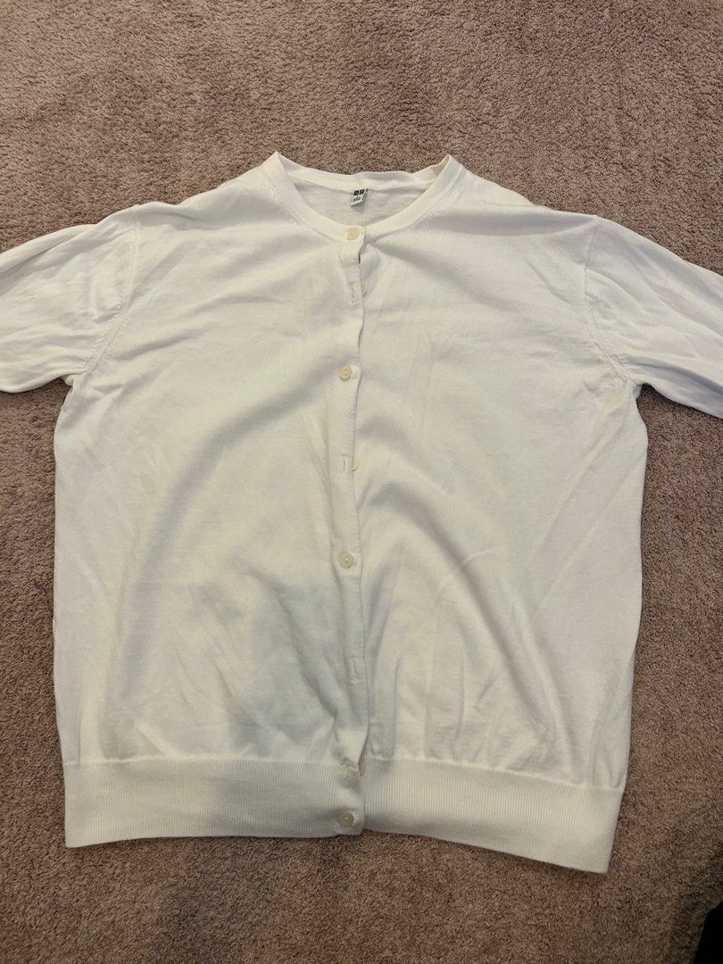 White button up cardigan sweater store