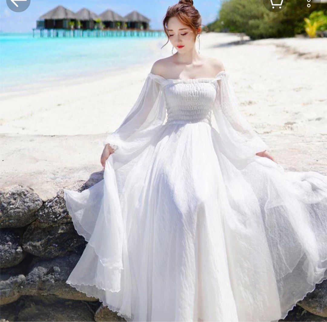 Korean cheap beach dress