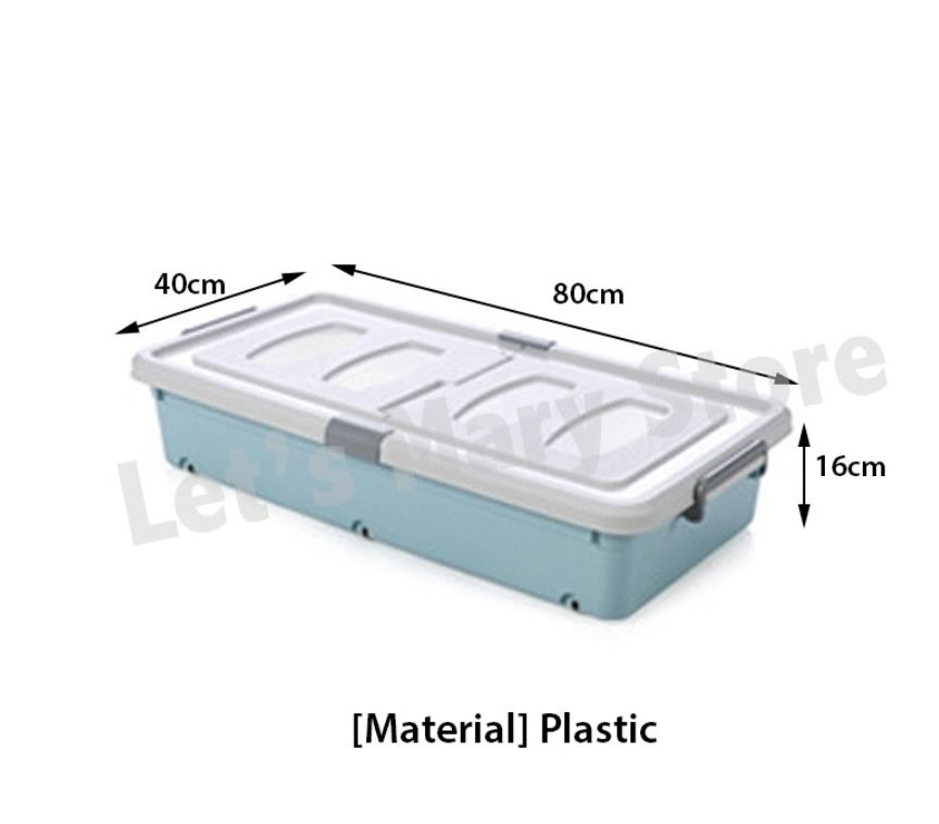 x3 Under Bed Grey Storage Boxes, Furniture & Home Living, Home