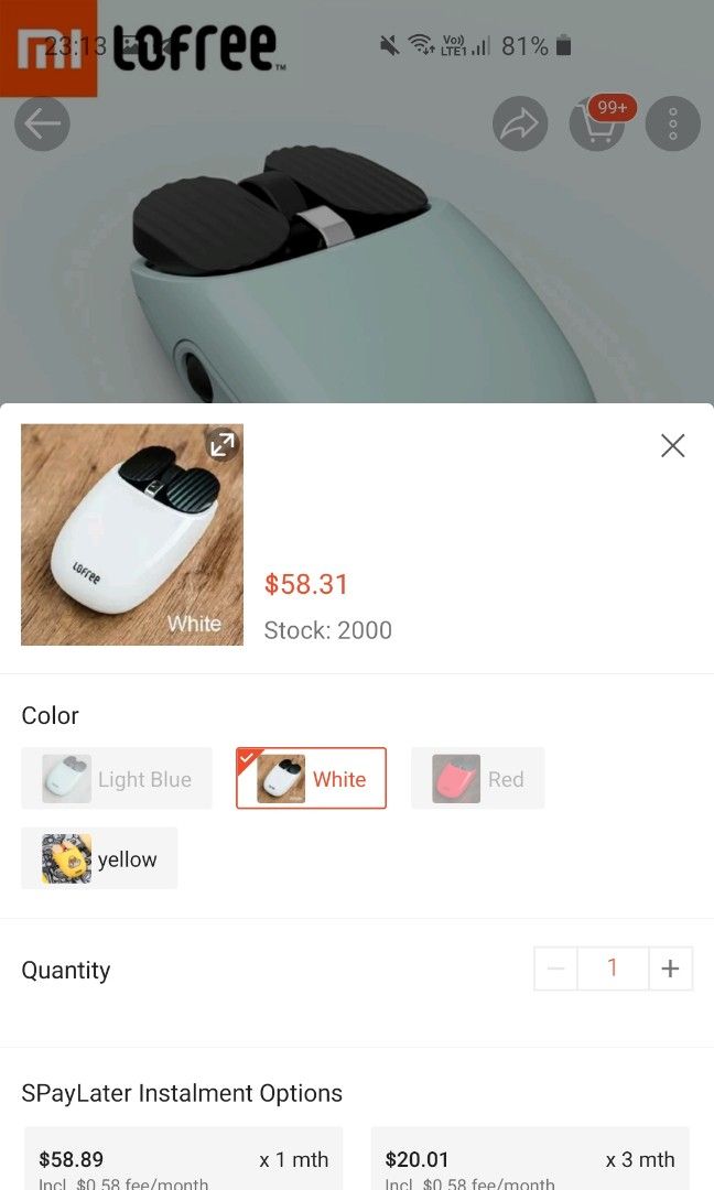 Xiaomi mijia lofree sales