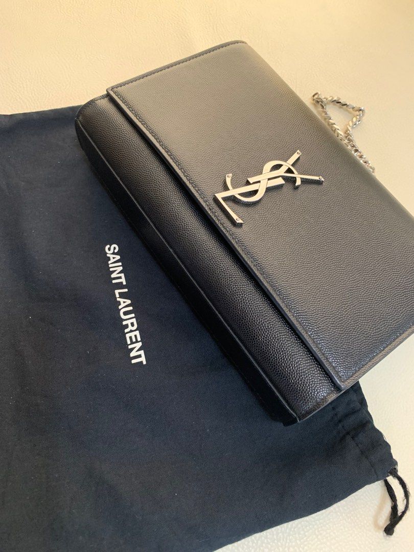 YSL Kate medium silver hardware