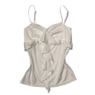 zara y2k white coquette fairycore vintage white top tank