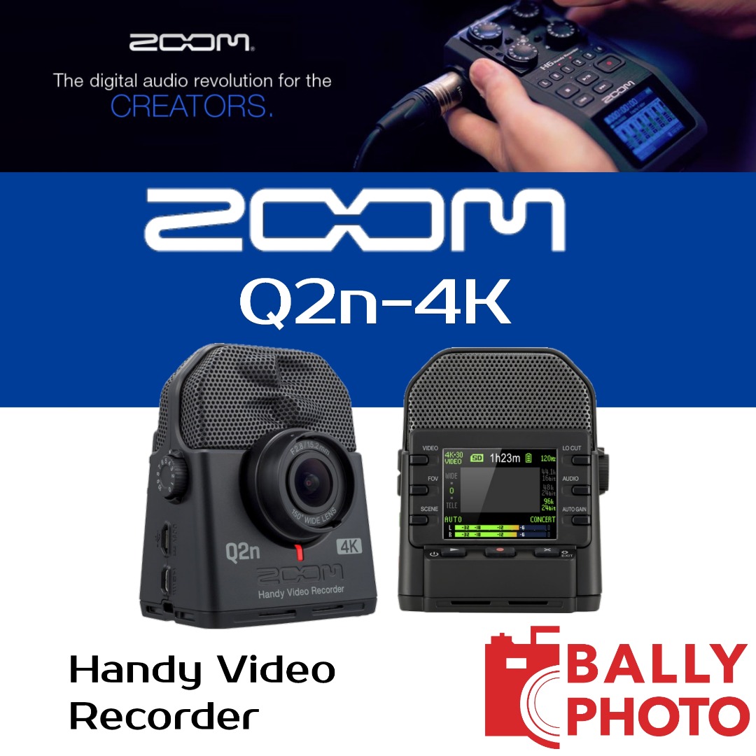 Zoom Q2n-4K Handy Video Recorder, Photography, Photography Accessories,  Lighting  Studio Equipment on Carousell