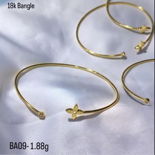 18k Saudi Gold Bangle