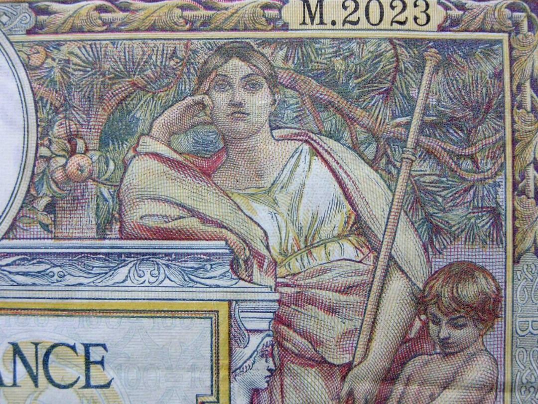 法國鈔票-1914年法國銀行女農民, 船運女神, 工匠及豐收女神100法郎鈔票(少見年份, 第一次世界大戰前夕), 興趣及遊戲, 收藏品及紀念品,  錢幣- Carousell