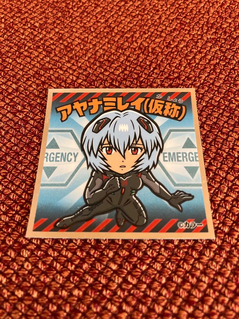 Price Negotiable Evangelion Luggage Tag 2 Pieces Sticker Rei Ayanami Hobbies Toys Travel Travel Essentials Accessories on Carousell