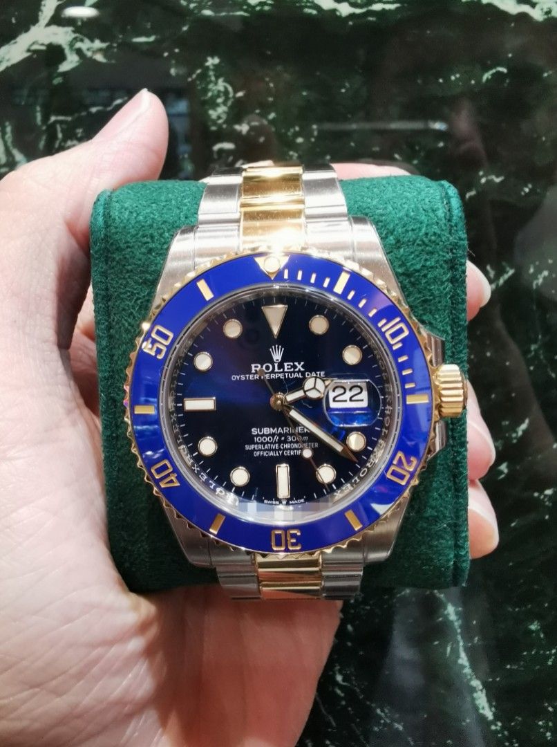 Rolex submariner blue 2021 deals