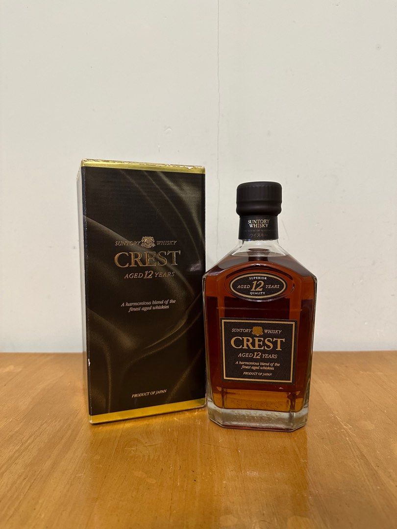 細盒｜80年代第一版Crest 12)Suntory CREST aged 12 years whisky