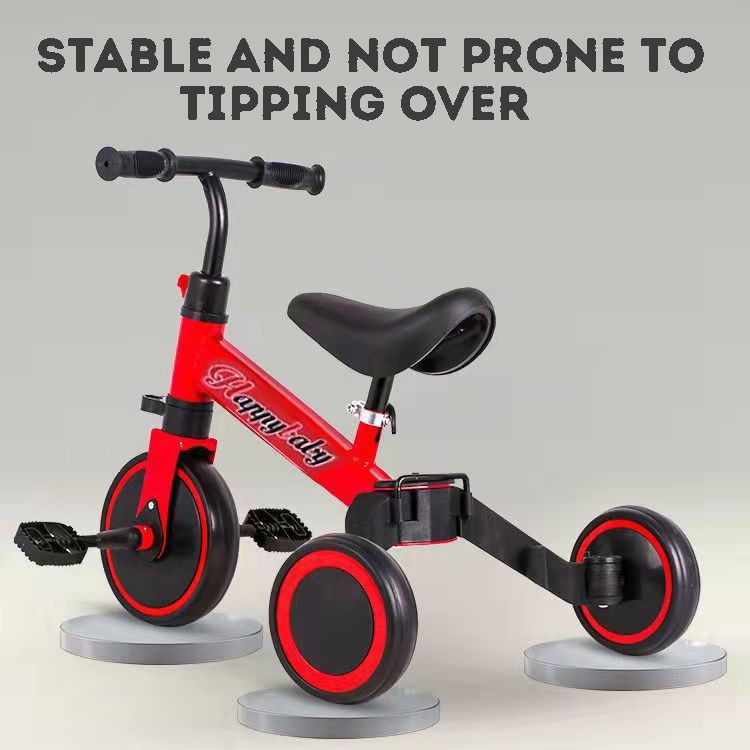 3 in 1 kids convertible tricycle with balance bike and walker modes and detachable pedals Hobbies Toys Toys Games on Carousell