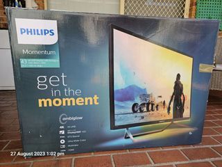 43" Philips 4K HDR display with Ambiglow