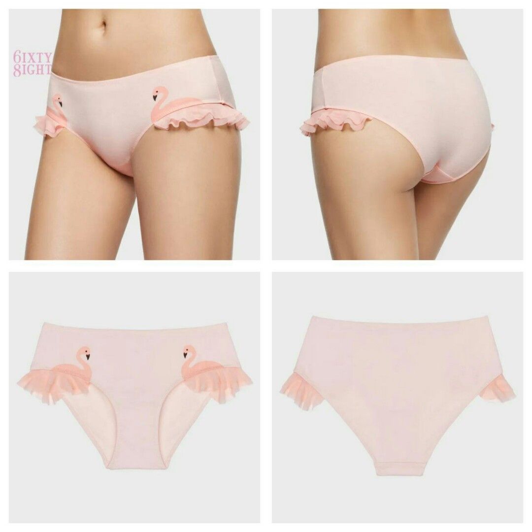 6ixty8ight Cotton Hipster Panty Ladies Underwear (Flamingo Blush, Tag S),  Women's Fashion, New Undergarments & Loungewear on Carousell