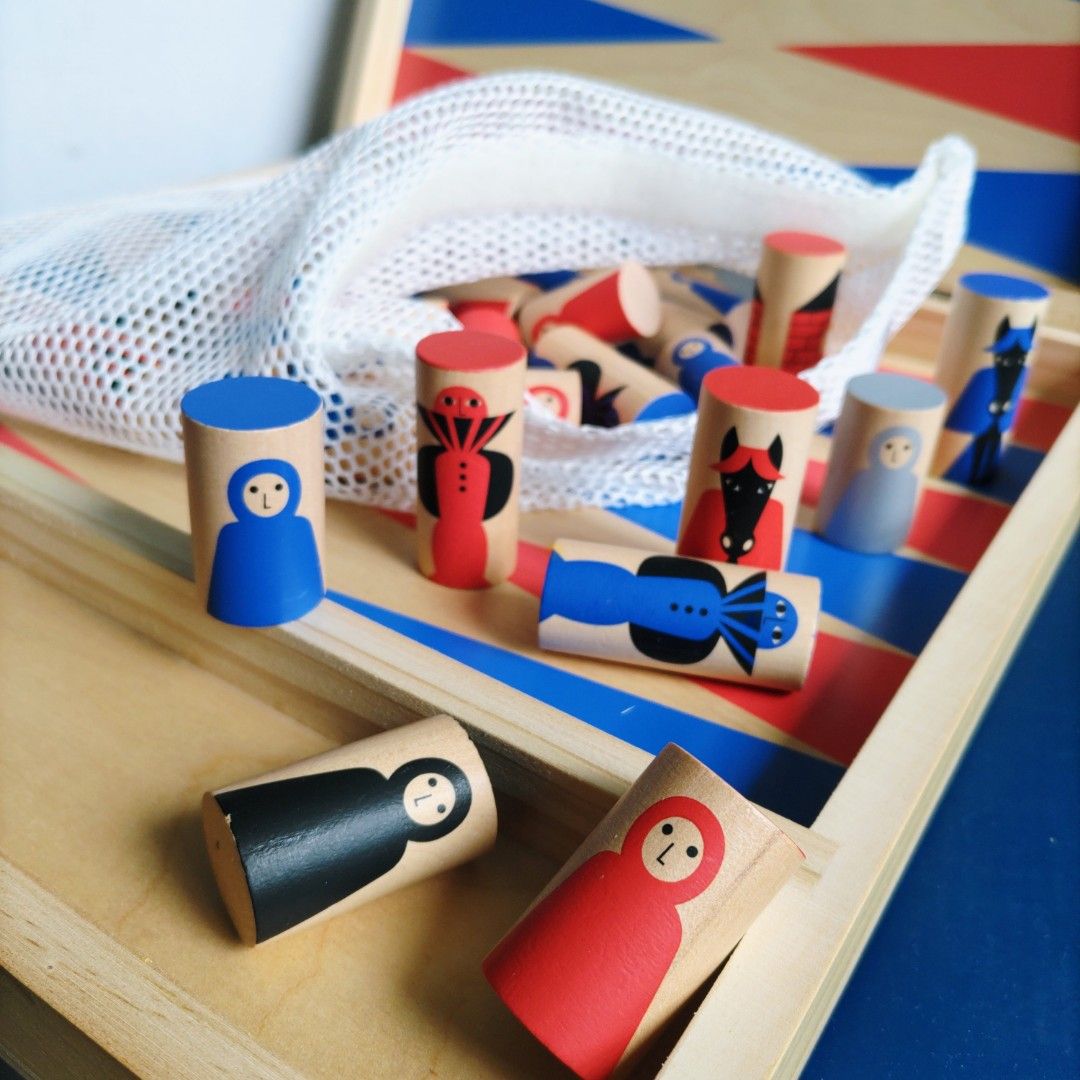 絕版Rare | 2015 IKEA LATTJO wooden boardgame 木製棋盤遊戲( 西洋雙陸棋、西洋棋、英國跳棋、飛行棋),  興趣及遊戲, 玩具 遊戲類- Carousell