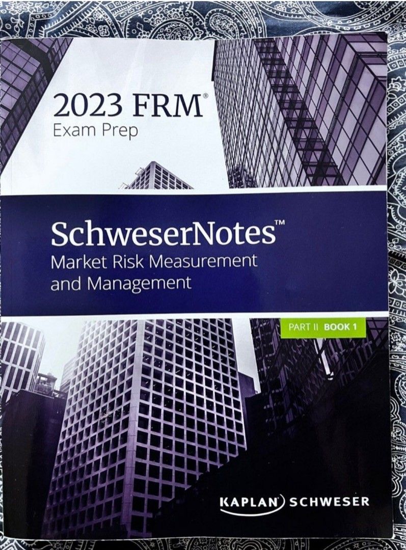 全新2023 FRM Level 1 / 2 Kaplan Schweser Notes 送quicksheet, 興趣