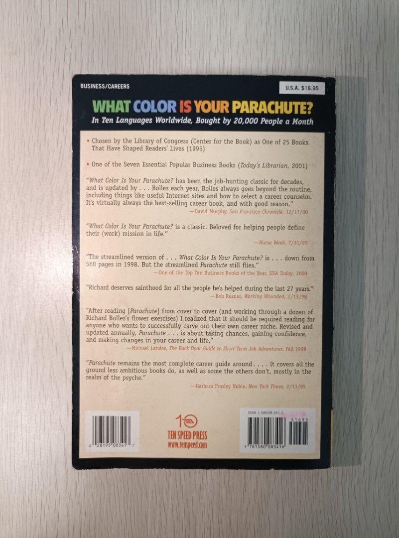 平價出售| 經濟系列」What colour is your parachute？, 興趣及遊戲