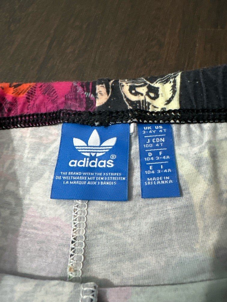Girls blue adidas leggings best sale