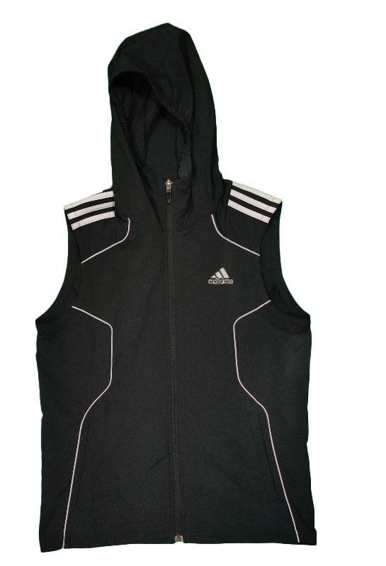 Adidas sleeveless new arrivals zip up hoodie