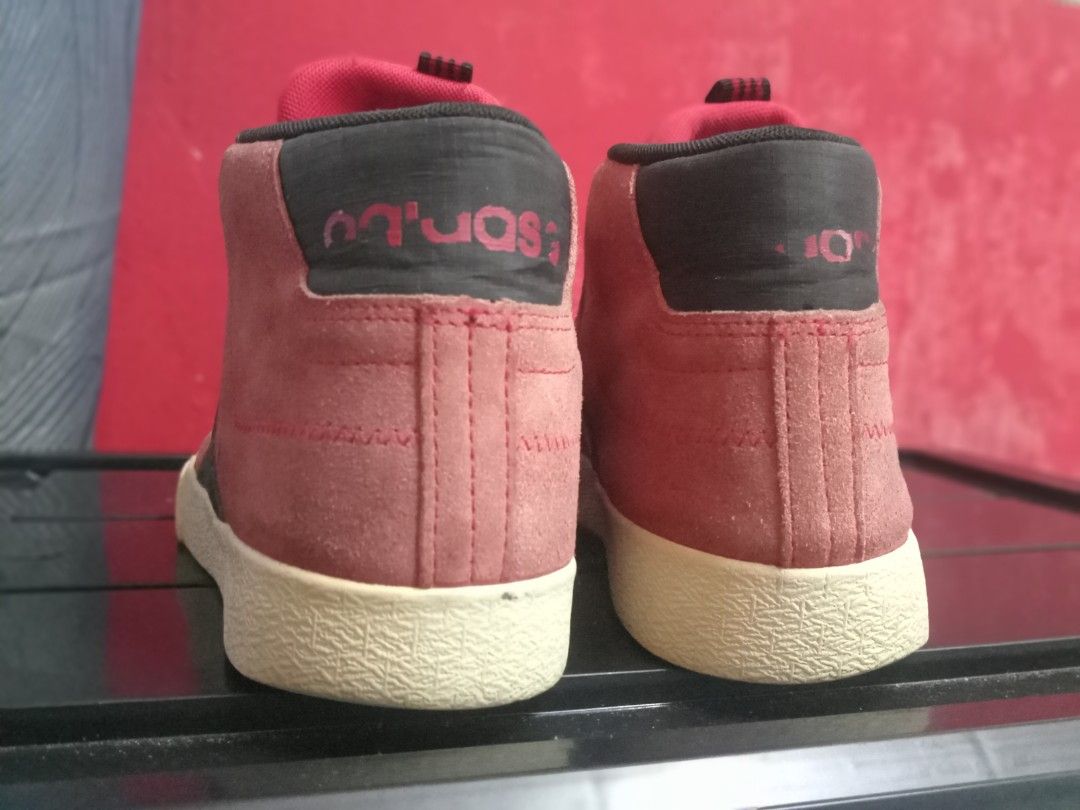 adidas neo mid red suede 7.5uk