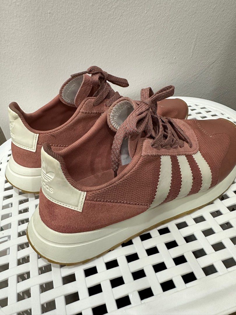 Adidas flashback raw pink & white shoes sales