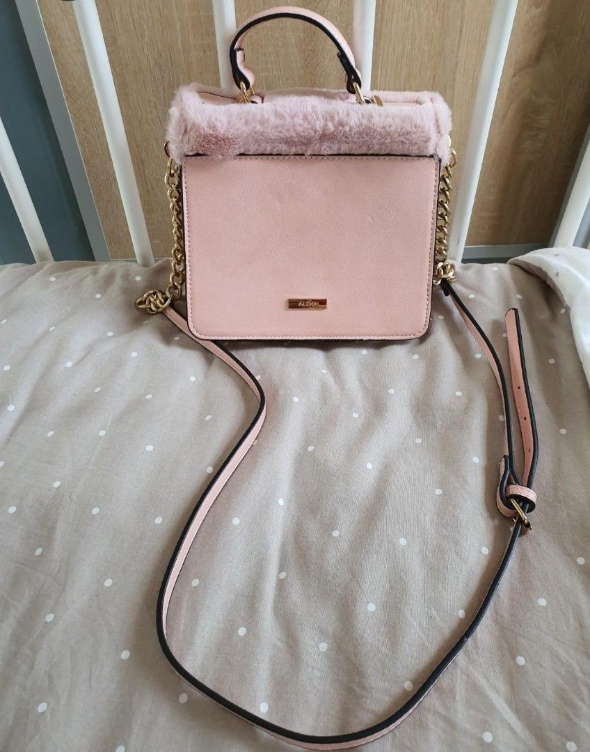 Aldo pink clearance fur bag