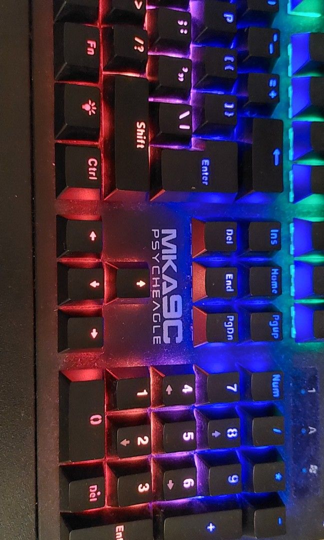 ARMAGEDDON mechanical red switch RGB keyboard, Computers & Tech, Parts