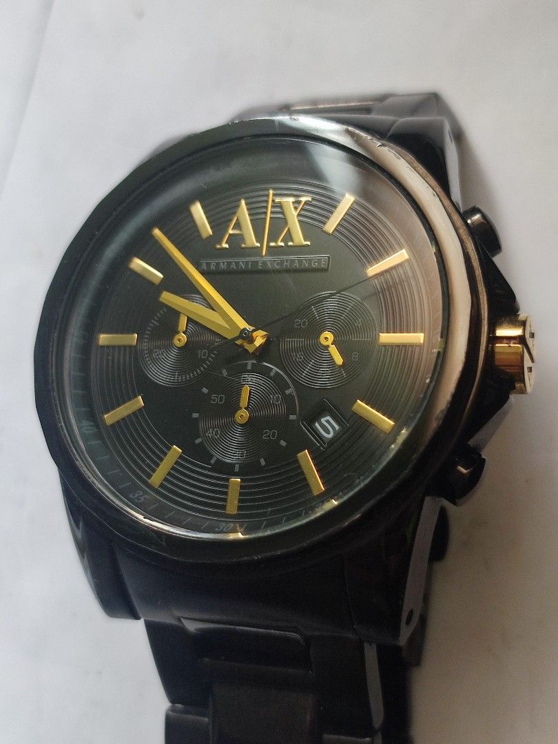 Armani Exchange AX 2094 Banks Black Dial Luxury Watches on Carousell