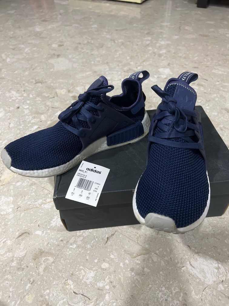 Authentic Adidas NMD R1 in Navy Eur 42 Men s Fashion Footwear