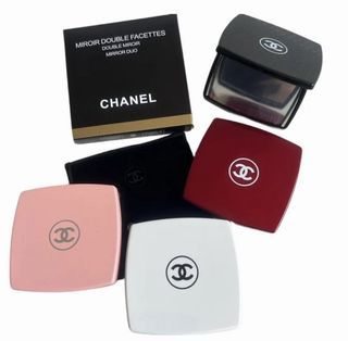 Chanel 2.75 Miroir Double Facettes Makeup Mirror Duo with Pouch