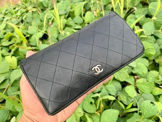 Authentic Chanel Black Lambskin Wallet