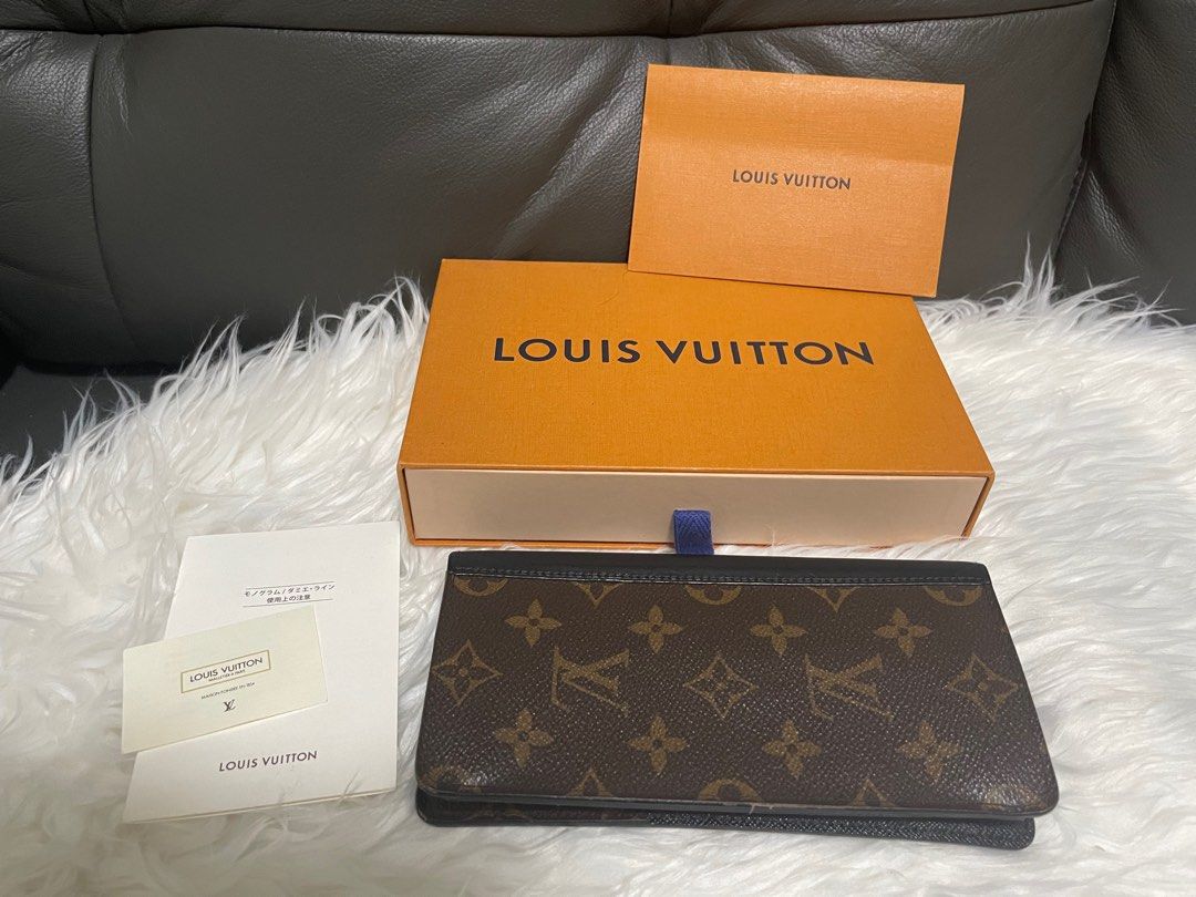 LOUIS VUITTON Monogram Macassar Long Wallet 671604