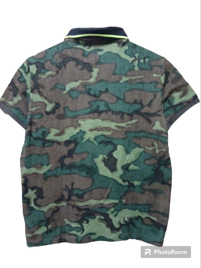 Moncler shop camo polo