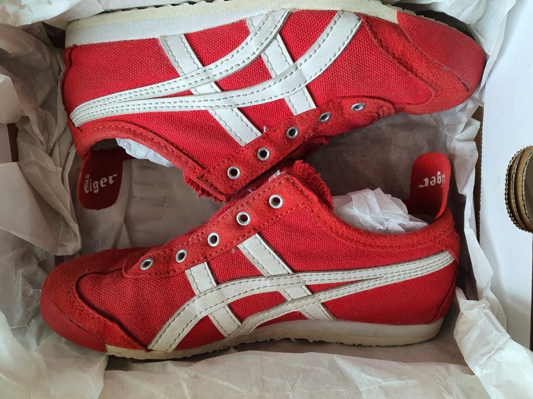 Red walking shoes hot sale