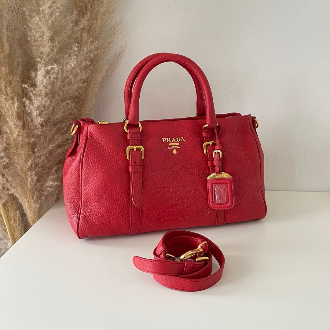 Prada speedy 2 way bag, Luxury, Bags & Wallets on Carousell