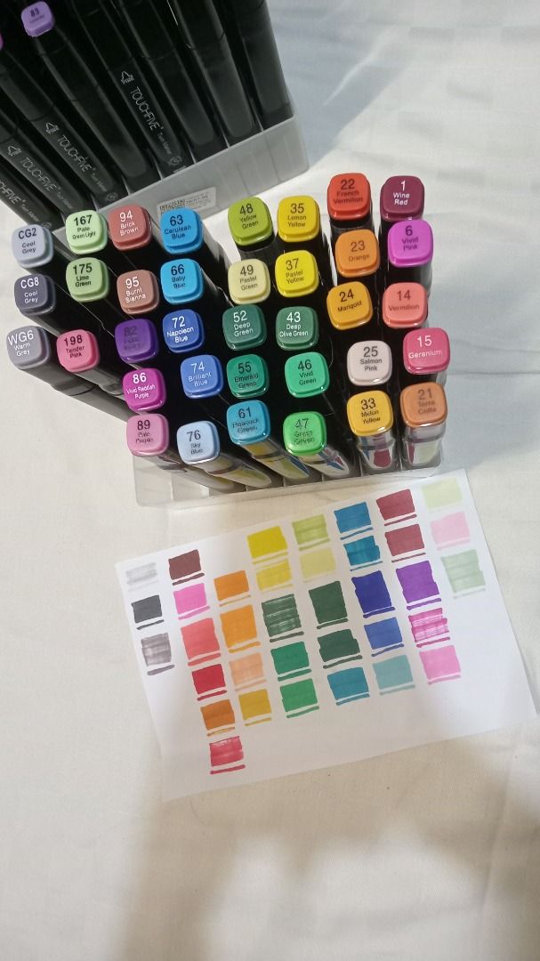 Authentic Touchfive Alcohol Markers with inclusions, Hobbies & Toys ...
