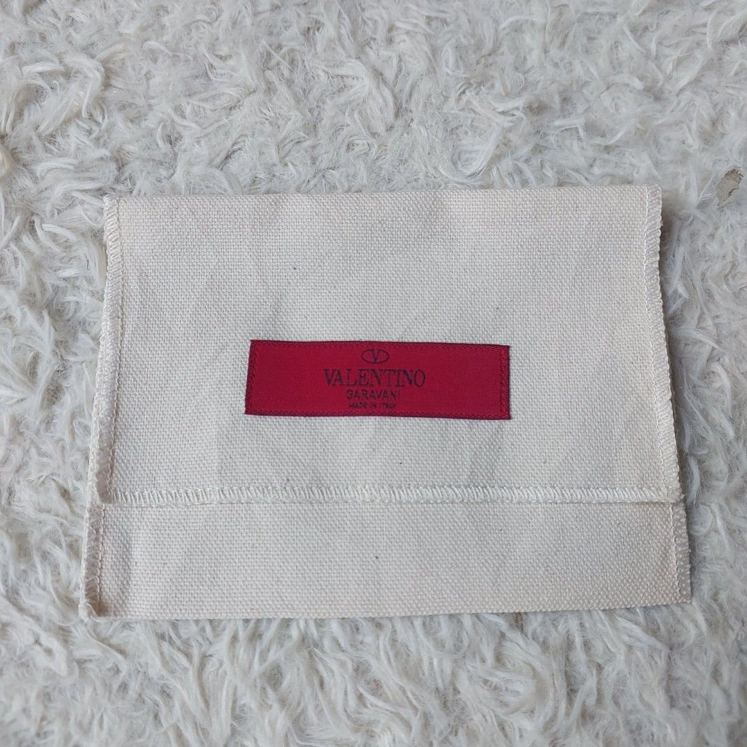 Authentic Valentino Garavani card holder dust bag 4x6 inches