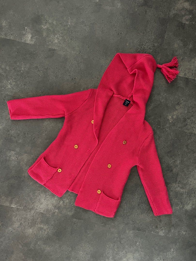 Baby Gap Pink Hooded Cardigan Babies Kids Babies Kids