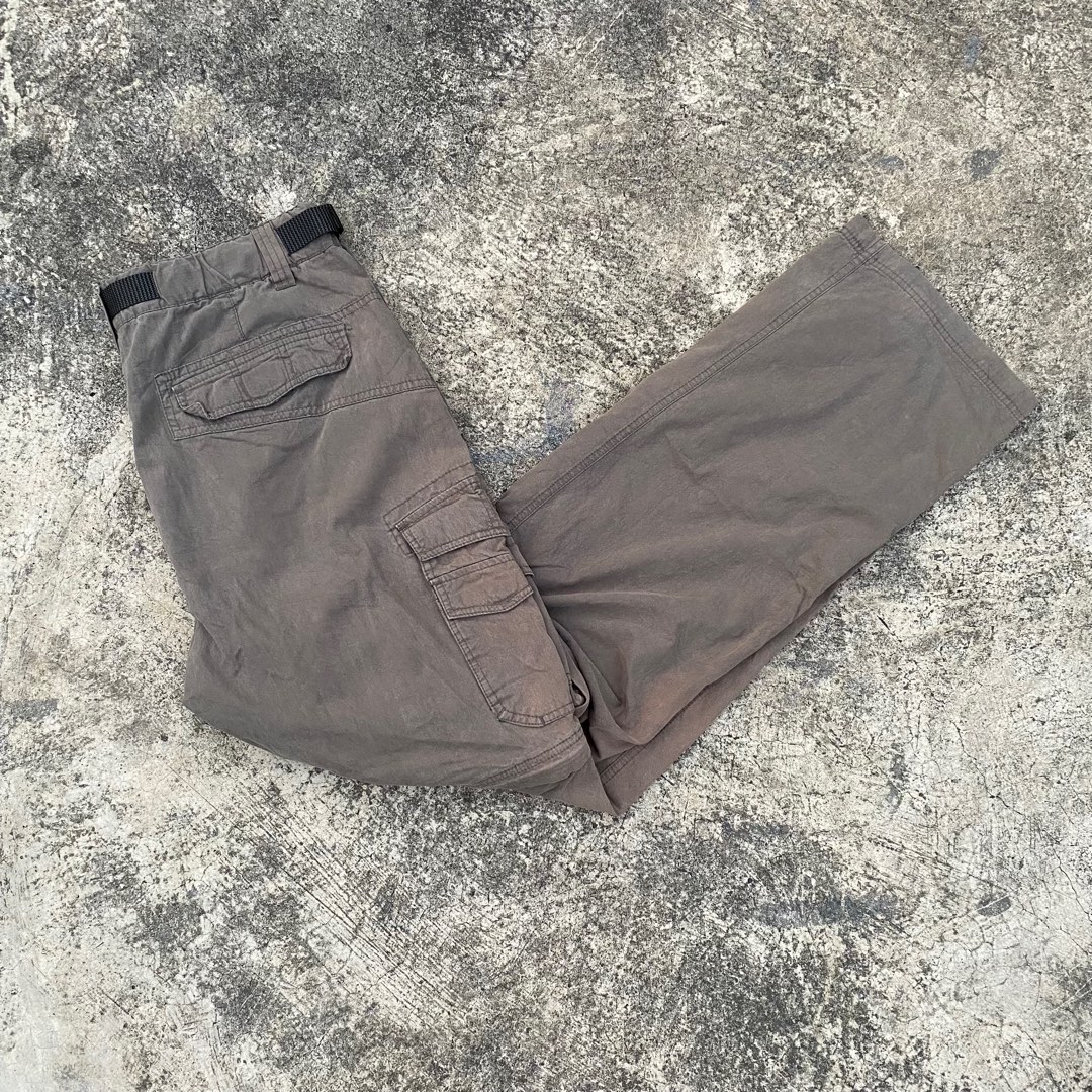 Pantalon Convertible BC Clothing – Homme – Vert – Taille L – Cargo Randonnée – 32 Pouces