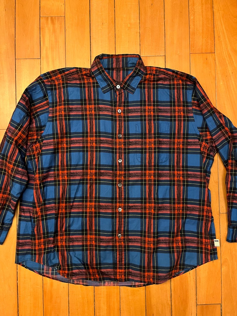 SSZ BEAMS NEIL SHIRT RED CHECK サイズSトップス